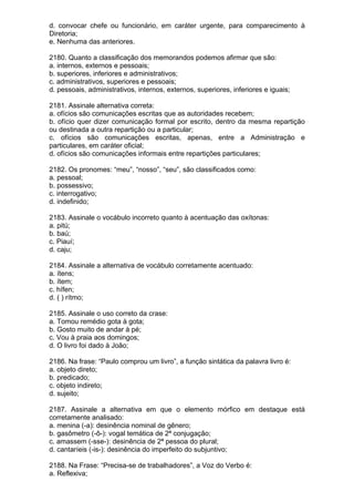 Simulado de português