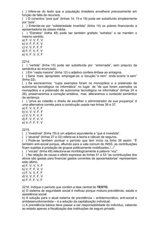 Simulado de português