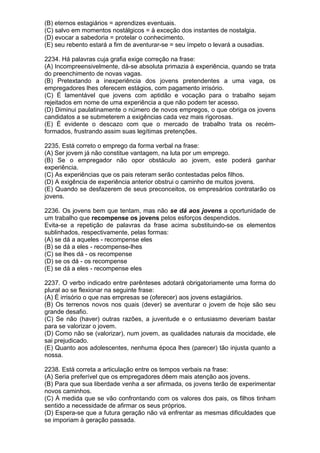 Simulado de português