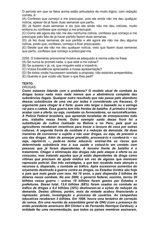 Simulado de português