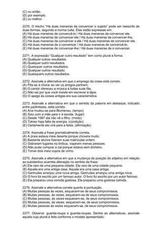 Simulado de português