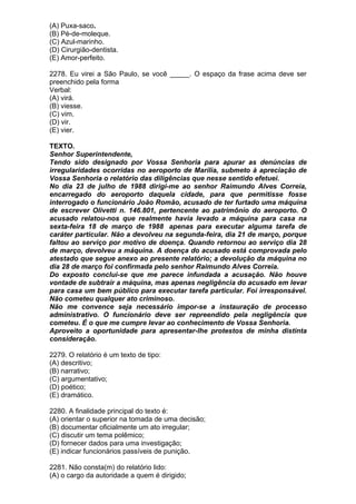 Simulado de português