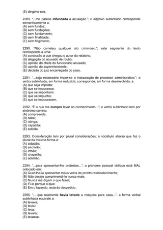 Simulado de português