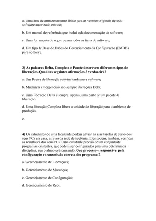 Simulado grátis itil v3 foundation