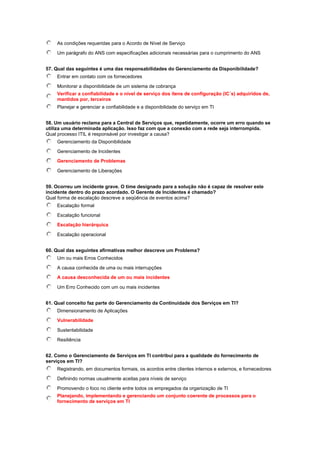 Simulado grátis itil v3 foundation