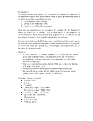 Simulador del juego piedra papel o tijeras | PDF
