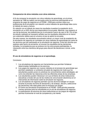 Simuladores de negocios.