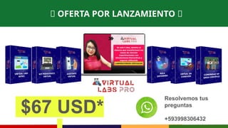 🔬 OFERTA POR LANZAMIENTO 🔬
$67 USD*
Resolvemos tus
preguntas
+593998306432
 