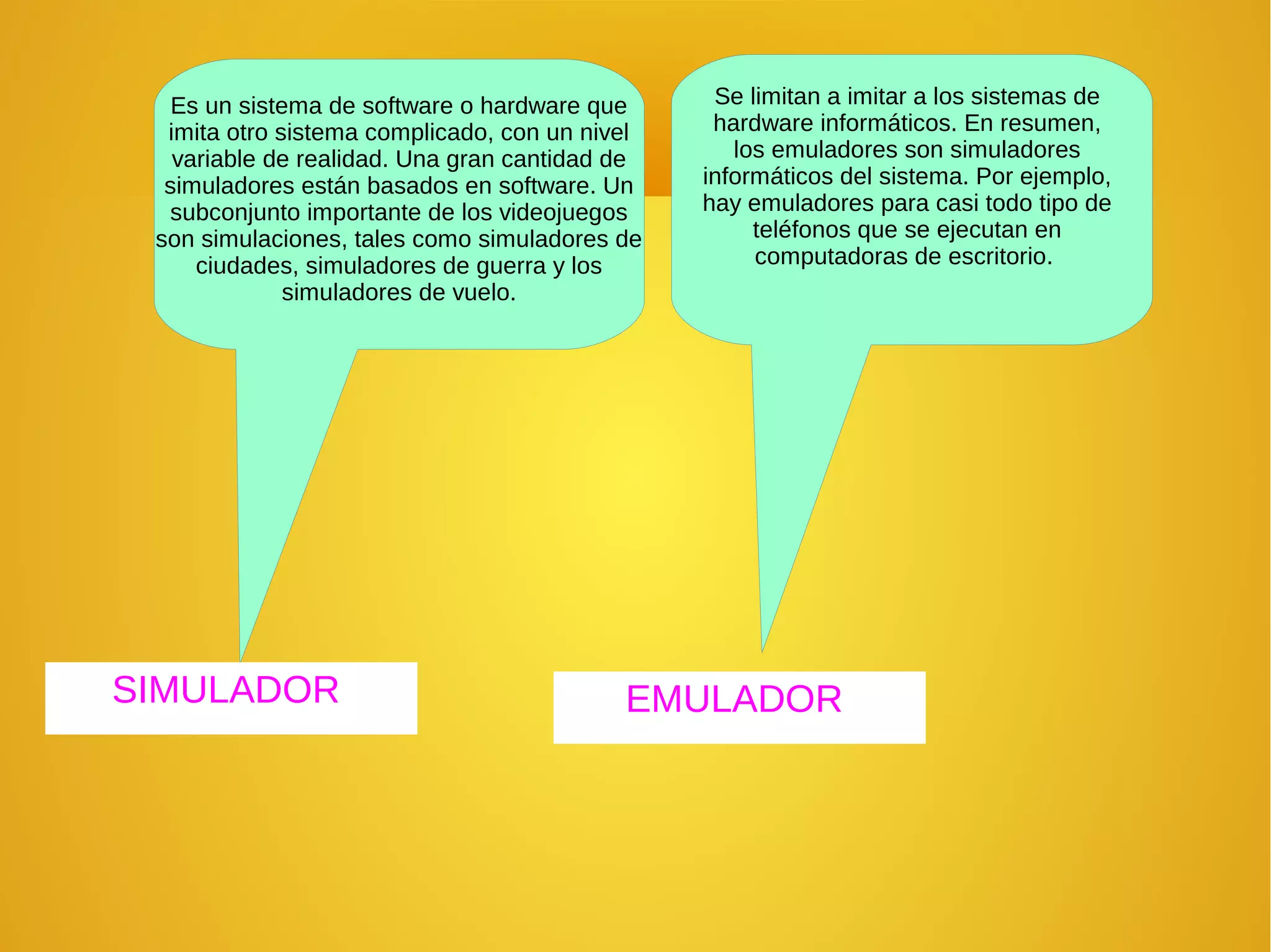 Simulador y emulador | PDF