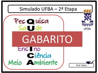 Simulado UFBA – 2ª Etapa




GABARITO
                       Prof. Fábio
 