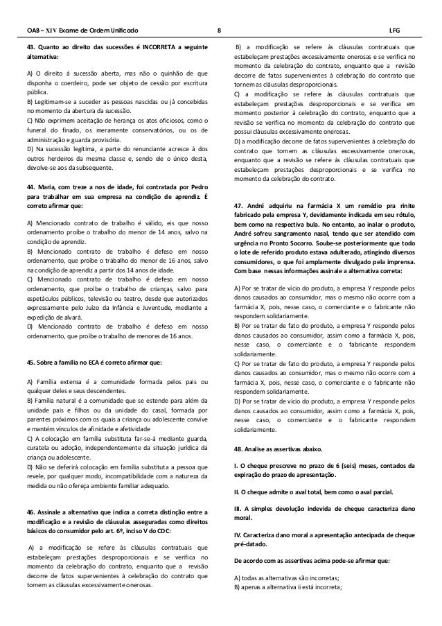 Xiv exame oab