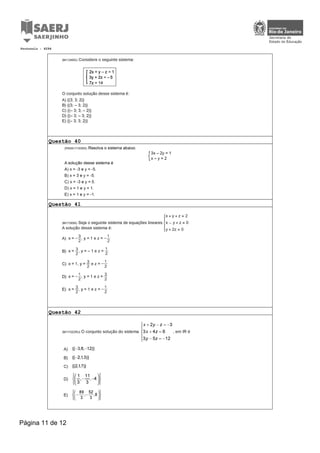 Questão 40
Questão 41
Questão 42
Protocolo : 6294
Página 11 de 12