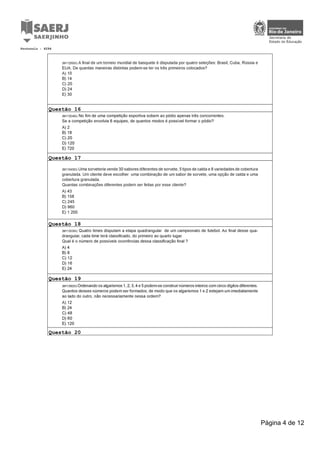 Questão 16
Questão 17
Questão 18
Questão 19
Questão 20
Protocolo : 6294
Página 4 de 12