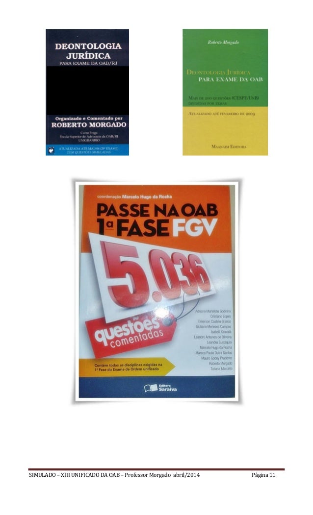 Xi exame da oab