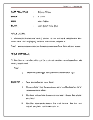 ZALINIEY BT ZA’BA IPGKTAA


MATA PELAJARAN               :       Bahasa Melayu

TAHUN                            :   5 Maw...