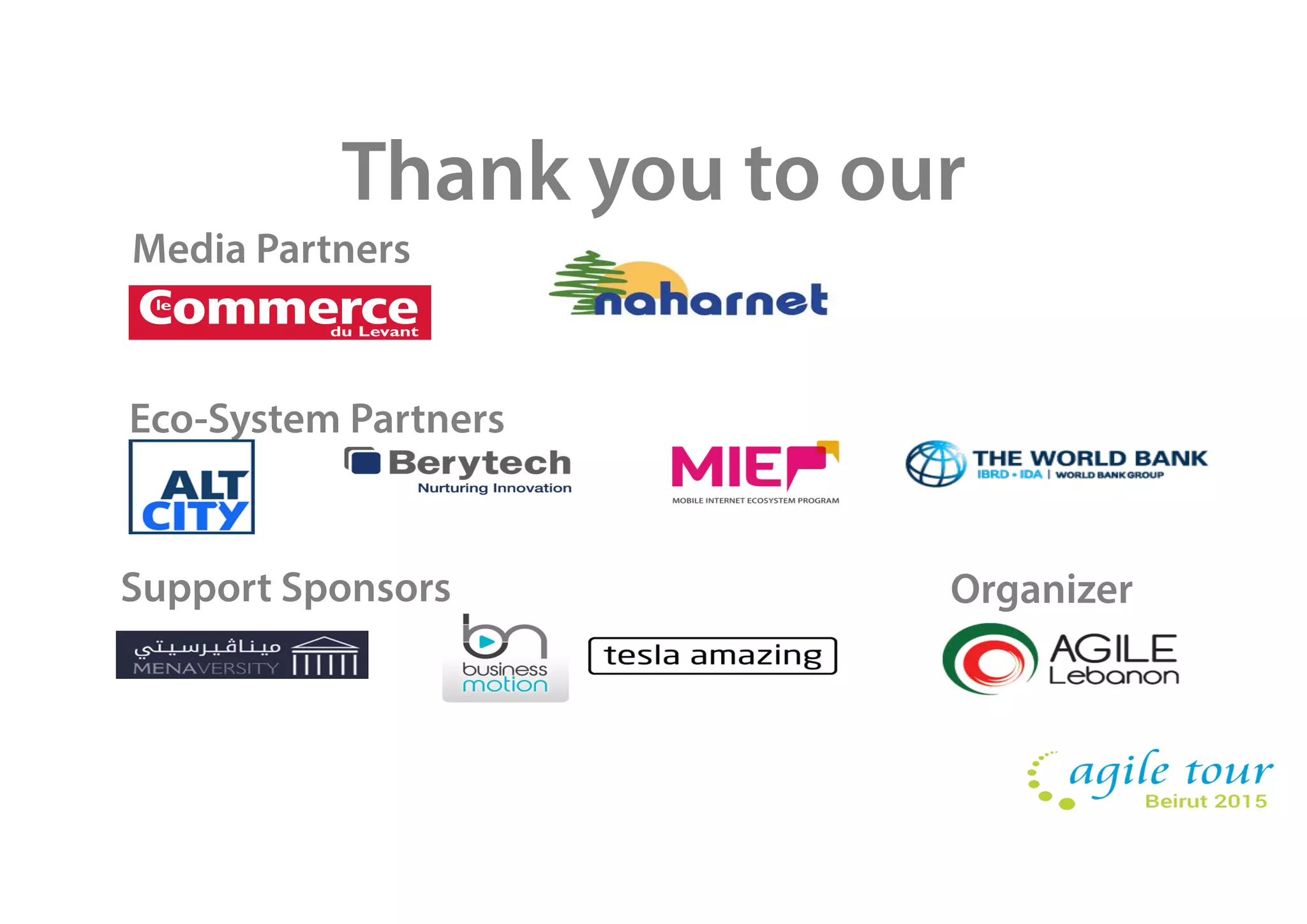 Media Partners
Eco-System Partners
Support Sponsors Organizer
Thank you to our