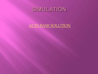 ACID-BASE SOLUTION
 