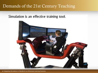  Integrating Simulations in Moodle for an Enhanced Learning Outcome
Demands of the 21st Century Teaching
 