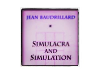 Simulacra and Simulation 1995 by Jean Baudrillard Cultural 
