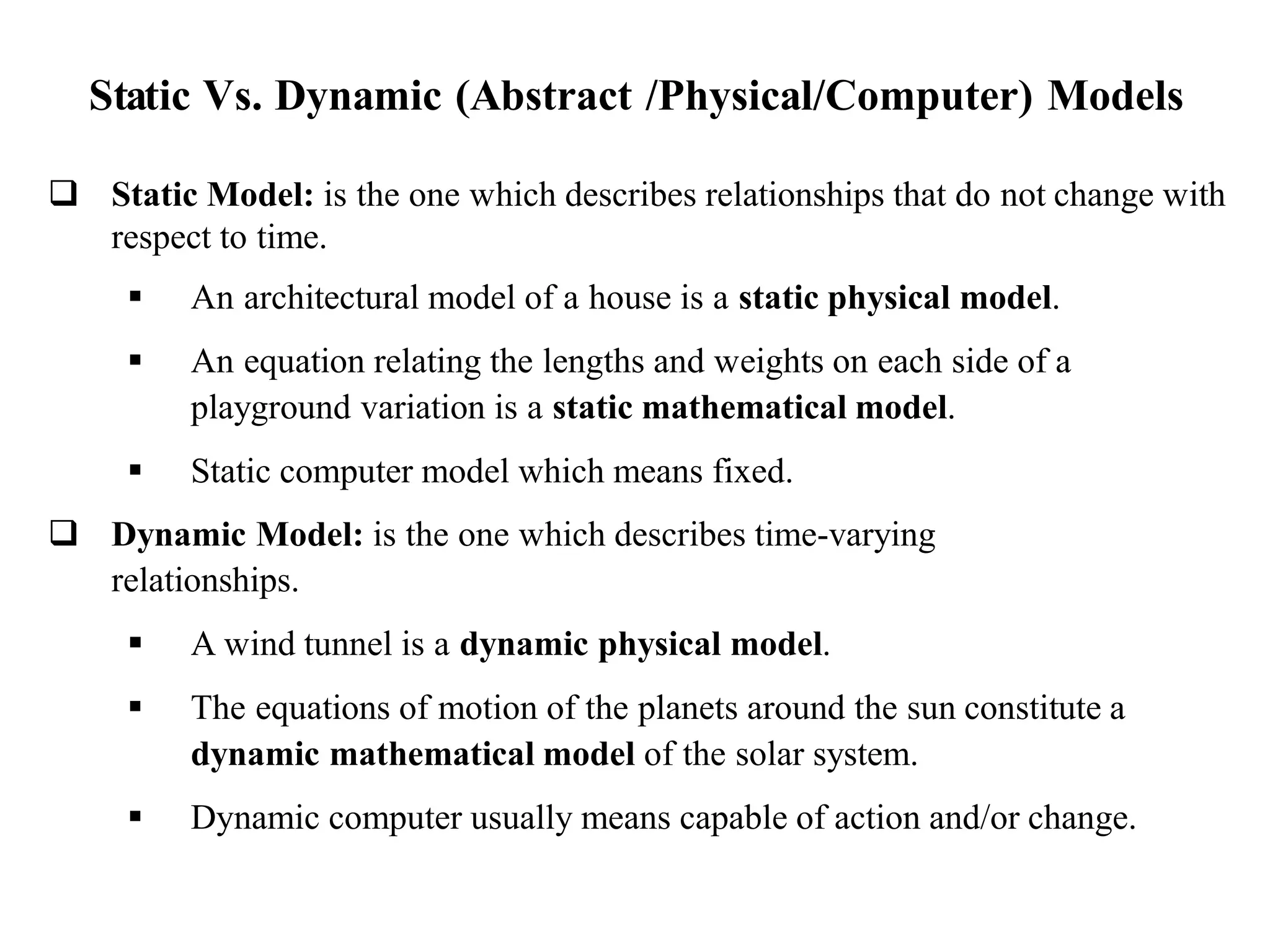 All types of model(Simulation & Modelling) #ShareThisIfYouLike | PPTX