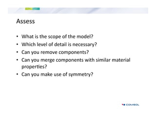 Simulation-Led Design Using SolidWorks® and COMSOL Multiphysics® | PDF