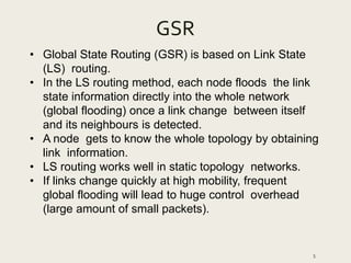 Simulation Evaluation Algorithm of GSR in MANET.pptx