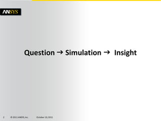 Simulation in Design - Dive into ANSYS simulation | PDF