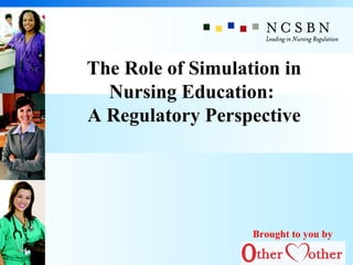 The Role of Simulation in
Nursing Education:
A Regulatory Perspective
Brought to you by
 