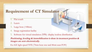 Simulator Ct Radiotherapy Simulation in radiotherapy SIMULATION IN RADIOTHERAPY.pptx