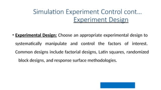 Simulation Lec#13 (Simulation Experiment Control)a.pptx