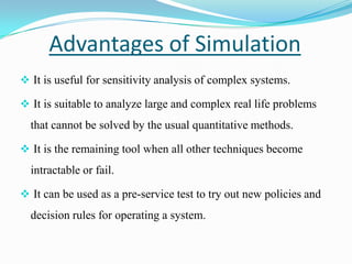 Simulation & Modelling | PPTX