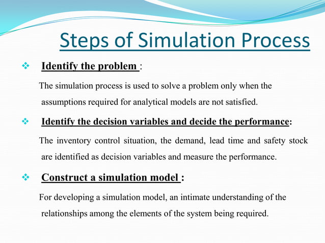 Simulation & Modelling | PPTX