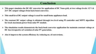 Simulation of dcdc converter | PPTX