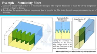 HPEA Filters Simulation using Fluent 