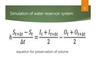 Simulation of water reservoir | PPTX