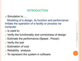 Simulation power analysis low power vlsi | PPTX