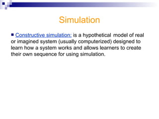 Barriers Lack of money.  Lack of time. Lack of knowledge.  Lack of technology. Lack of sharing Simulation in Education 