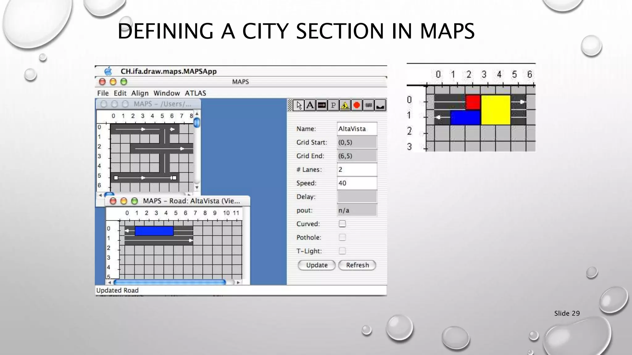 Slide 29
DEFINING A CITY SECTION IN MAPS
 