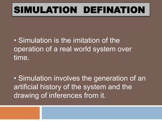 Simulation (qa ii) | PPTX