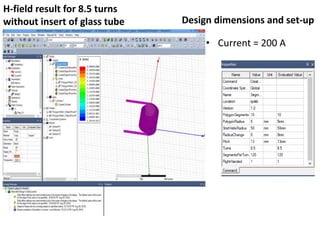 Simulation results of induction heating coil | PPTX