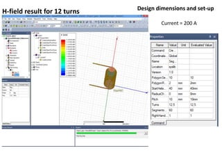 Simulation results of induction heating coil | PPTX