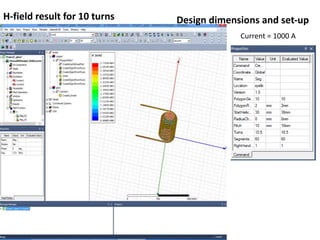 Simulation results of induction heating coil | PPTX