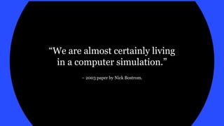 Simulation theory essay picture