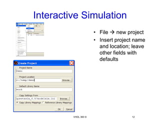 Simulation using model sim | PPTX