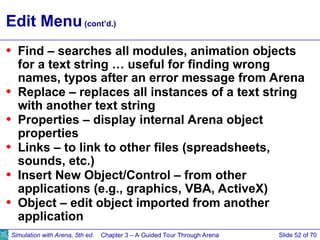 Comprehensive Guided Tour of Arena Simulation Software Features and ...