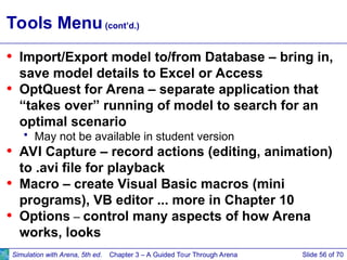 Comprehensive Guided Tour of Arena Simulation Software Features and ...
