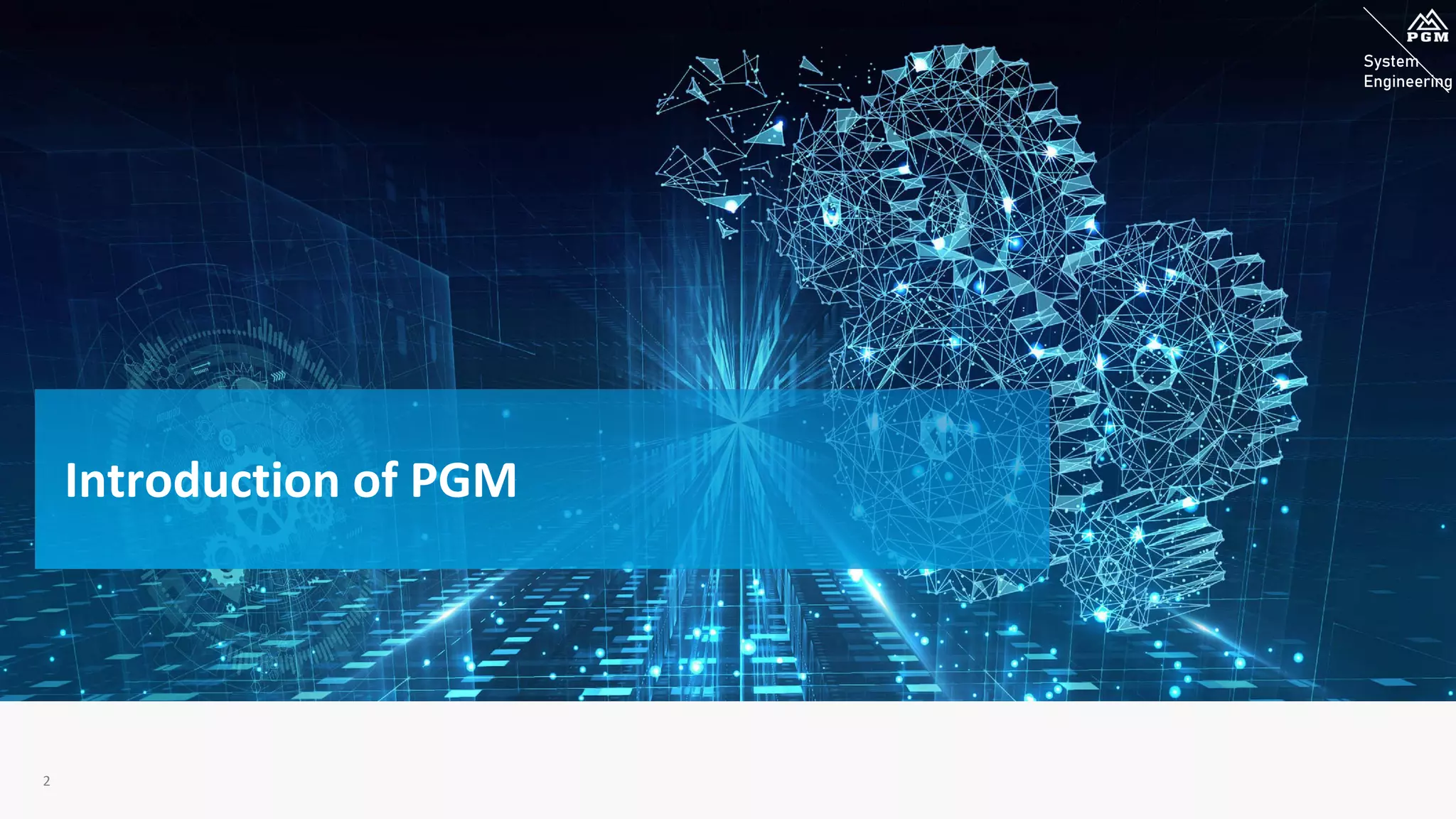 System
Engineering
System
Engineering
2
Introduction of PGM
 