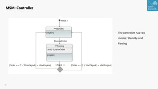System
Engineering
24
MSM: Controller
The controller has two
modes: StandBy and
Parsing
 