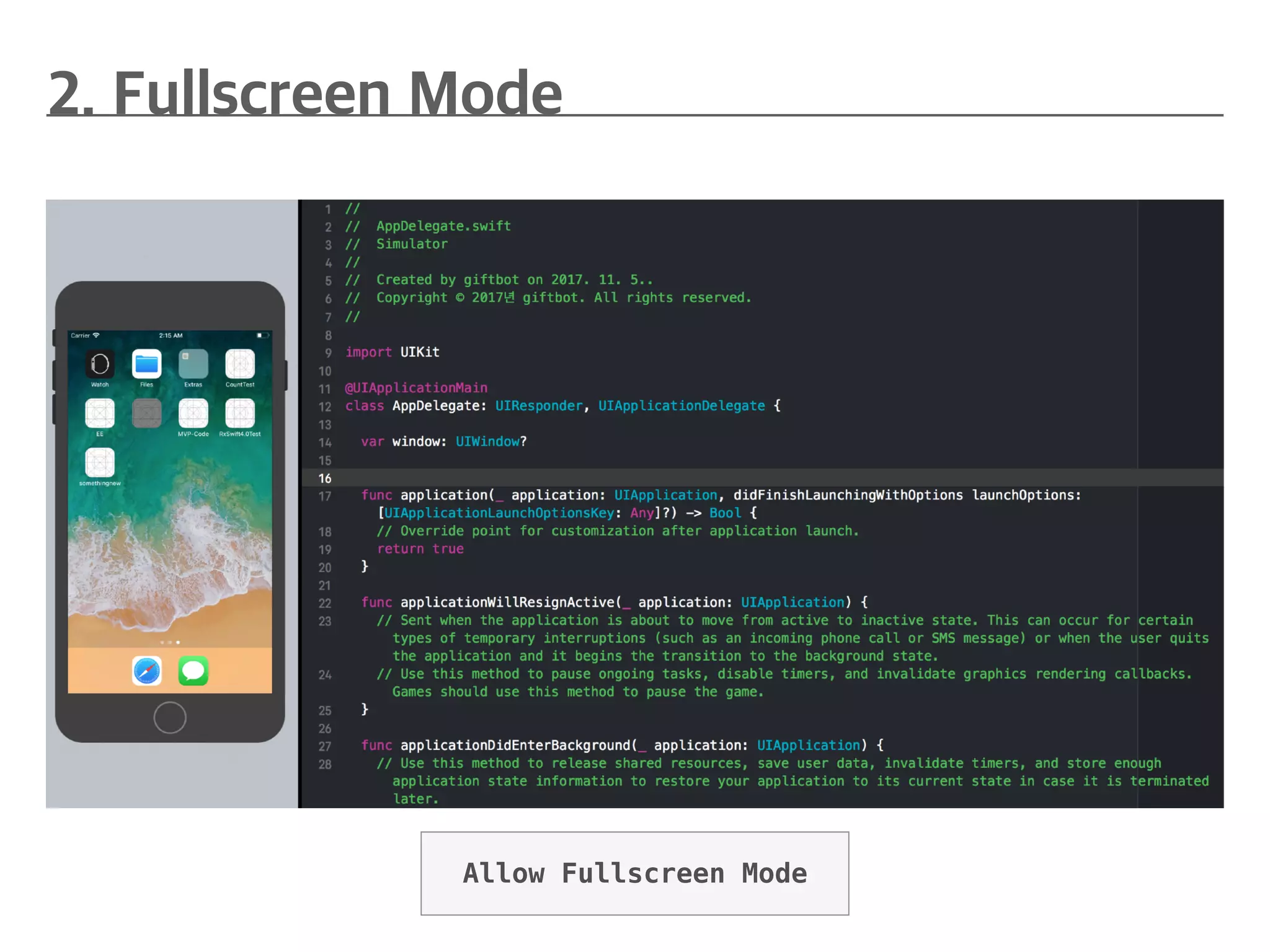 Allow Fullscreen Mode
 