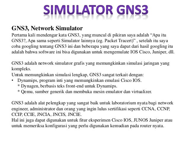 Simulator Gns3